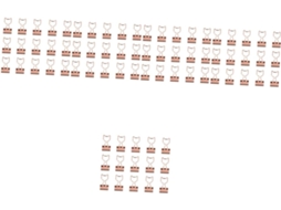 Conjunto Ciieeo com 75 Clipes de Mesa Multifuncionais, Clipes de Papel Longos e Coloridos para Organização