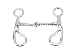 Boca de Cavalo Snaffle Aço Inoxidável Anel Anti Morder 125mm