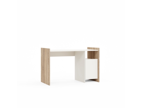 Secretária Cora Aglomerado de Melamina Branco 124,4X60X80 Cm EPIKASA