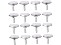 Toddmomy Conjunto De 24-niveladores Pés Móveis Ajustáveis Com Parafuso Para Mesa E Cadeira, Antiderrapantes E Protetores
