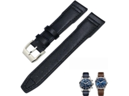 Pulseira de couro de 20 mm para relógio com alta qualidade confortável e resistente S/MARCA