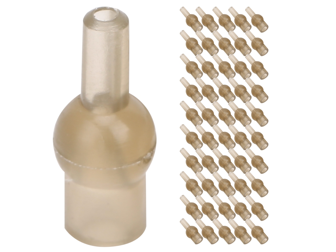 Protetor Nó Borracha 17mm 50 Peças Pesca
