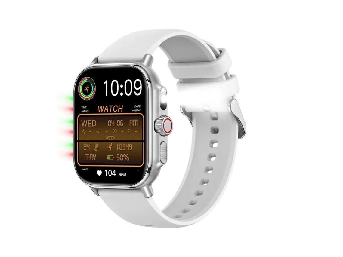 Smartwatch I120 1.95 Polegadas Bluetooth Chamada Monitoramento de Saúde Mais de 100 Modalidades Esportivas Ip76 em Prova D Água Prata Bestvite