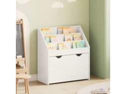 Vidaxl Estante Infantil Com Gaveta Branco Brilhante 60 X 29,5 X 69 Cm