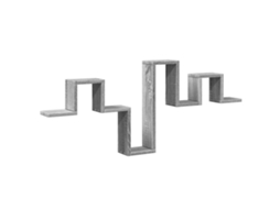 Wall Shelf, Wall Shelves Vidaxl Cinzeto Madeira Processada (n/a)