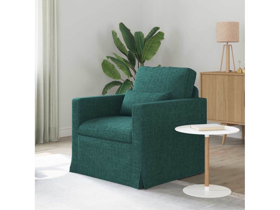 Vidaxl Sofá Verde Escuro 78 X 78 X 80 Cm Tecido