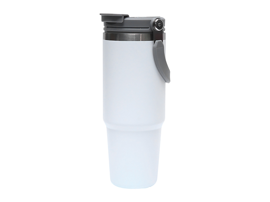 Garrafa Térmica 890ml Aço Inoxidável com Alça para Carro Viagem Ginásio Esportes | S/MARCA