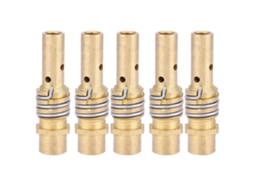 Conjunto de 5 peças de suporte de bico de contato para tocha MIG MAG 15AK, peças de reposição Binzel Consumíveis