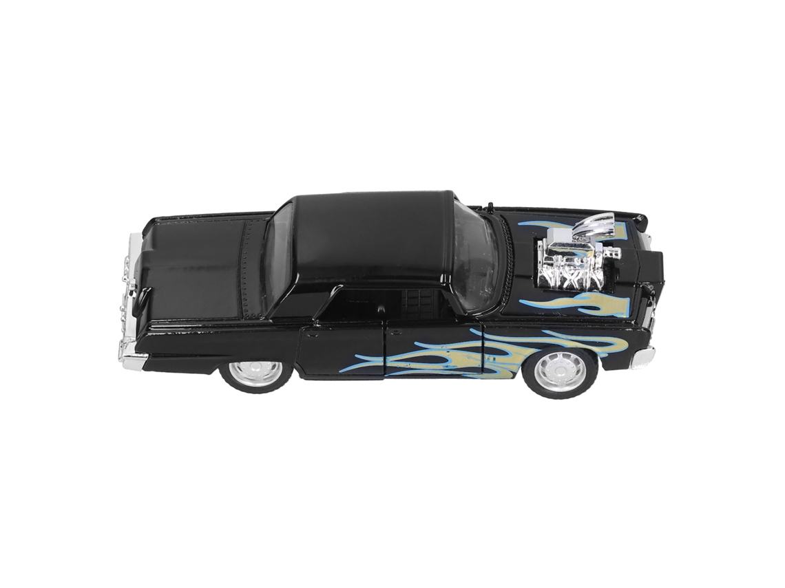 Primerox brinquedo de Carro de Liga com Recuo 1:32, Luz e Som para Crianças Acima de 3 Anos (preto)