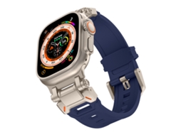Bracelete universal para Apple Watch 42/44/45/49mm XIAOMOYU azul Titânio