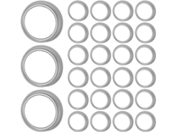 Anéis De Conserva Ushobe Para Potes 70mm, Design Bipartido Reutilizável, Pacote Com 50 Peças Para Projetos De Faça Você