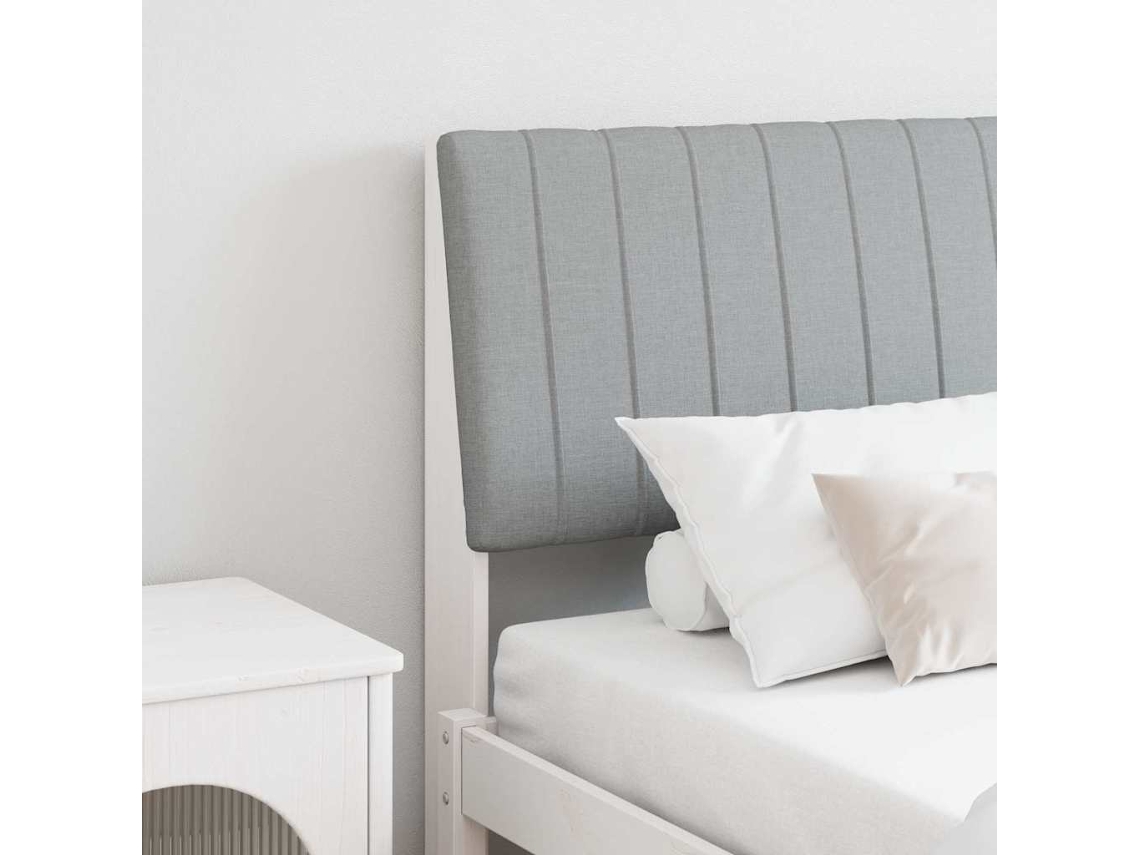 Vidaxl Cabeceira Estofada Cinzento-claro 180 Cm