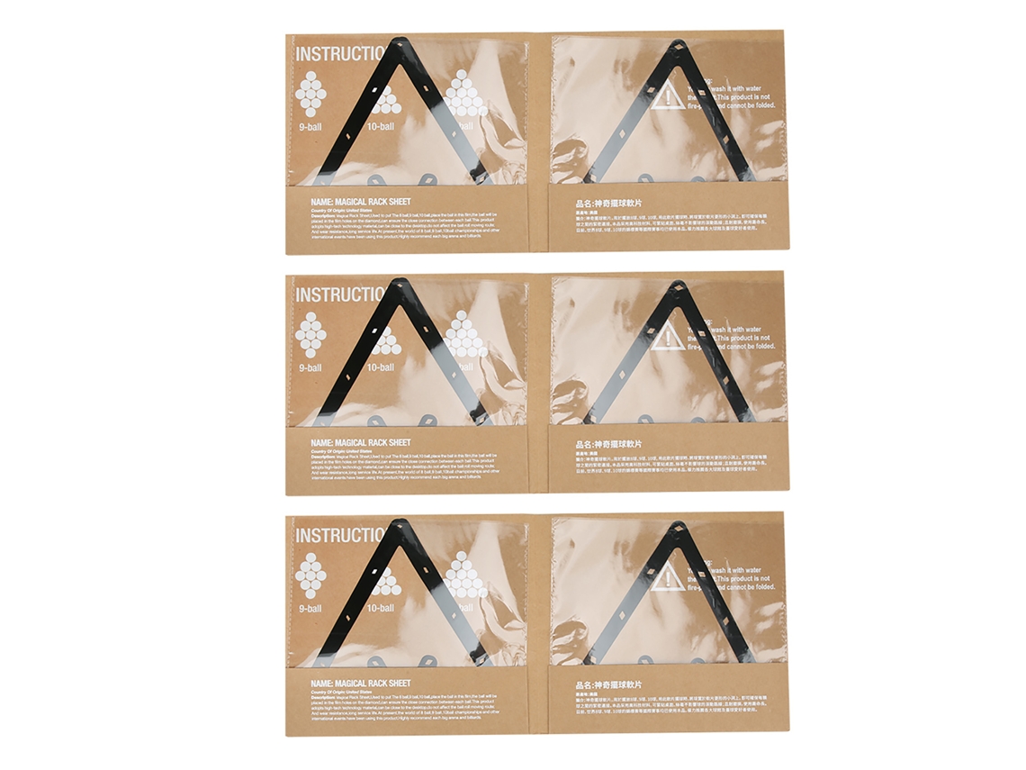 6pcs Adesivo De Posição De Início De Jogo Para Bilhar 9/10 Bolas Pendulo Acessório Para Partidas