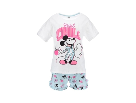 Pijama Mickey Branco Tamanho L Sun City