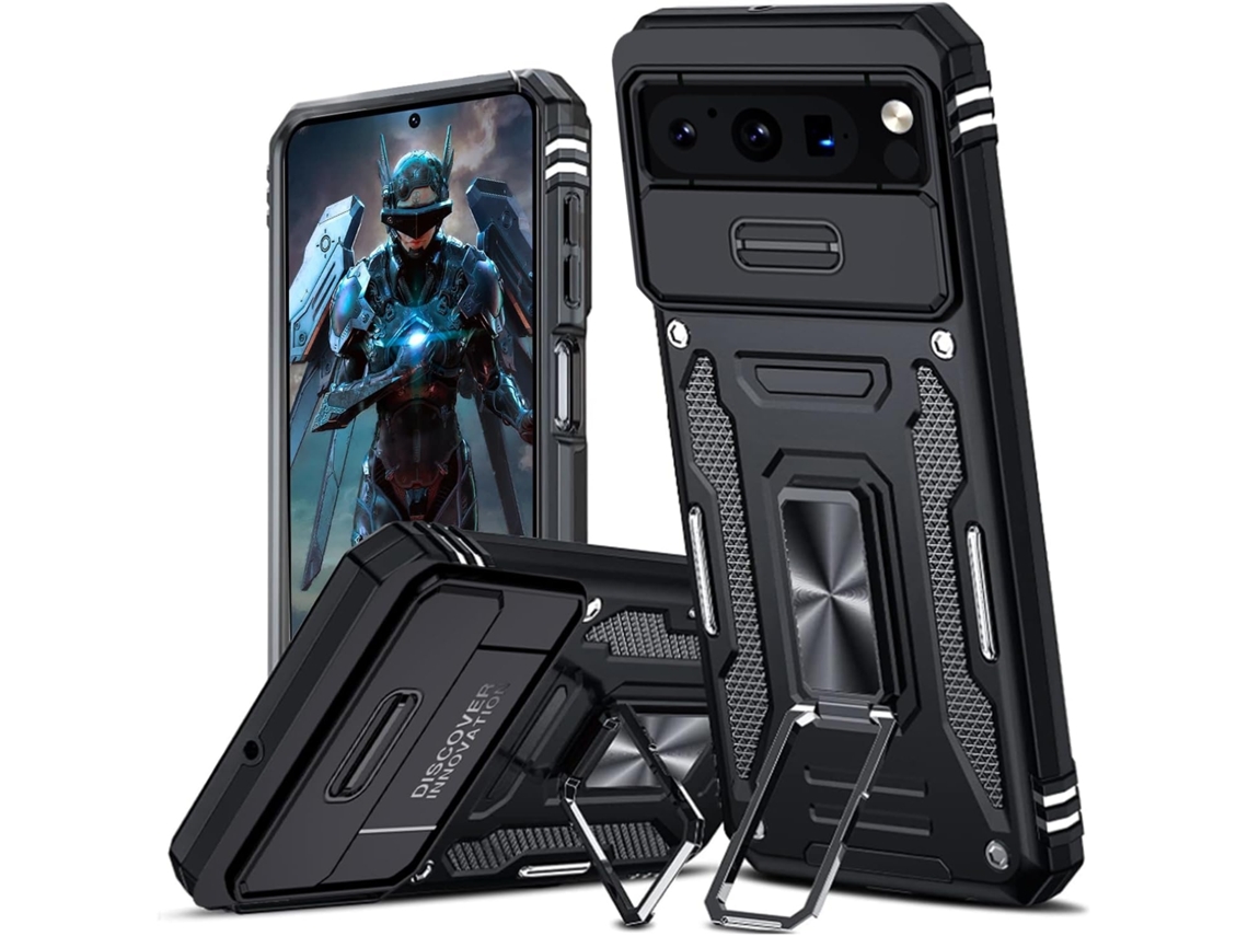 Lurelia Capa Antichoque Para Google Pixel 8 Pro (5g), Anel De Suporte E Proteção De Lente