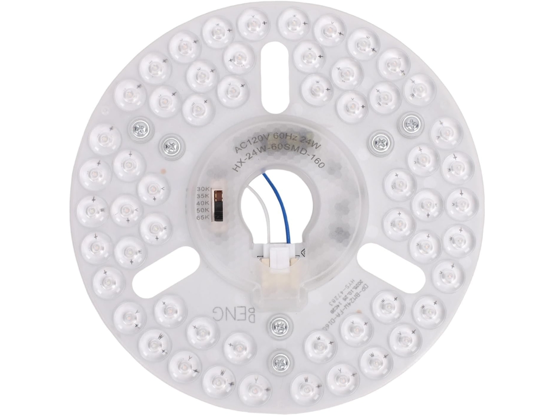 Painel De Led Ajustável 24 W Com Temperatura Cor 5cct Para Ventilador