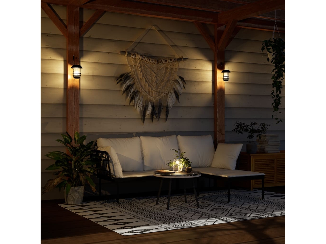 Vidaxl Candeeiro Solar P/ Exterior 4pcs Chama Tremulante Branco Quente