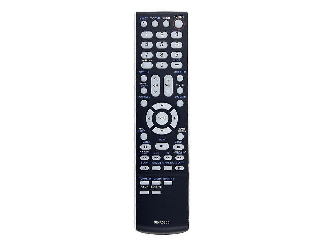 Controle Remoto De Substituição Se-r0305 Para Tv Dvd Combo Toshiba Ser0305 19cv100u 15cv100u 15cv101u 22cv100u 26cv100u 32cv100u 19cv10