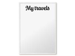 Magnetic Wall Board My Travels For The Office Espelharte (50x70 Cm)