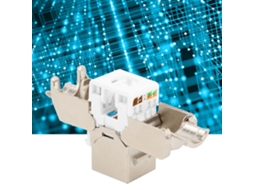 Laxiscreed Cat6a Shielded Trapezoidal Módulo De Interface De Rede Para Jogos E Transmissão De Dados