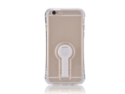 Capa de Telefone EOOCOO transparente com suporte para iPhone 6/6 Plus
