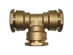 T De Fixação Boutte D 25 Mm Latão Comprimento De Encaixe 34 Mm Compressão