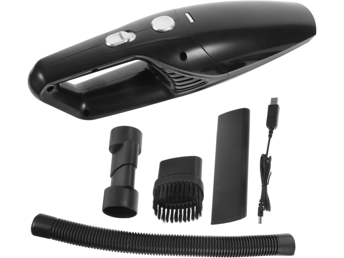 Aspirador De Pó Automotivo Sem Fio 12v, Abs Preto, Para Limpeza A Seco E Úmido