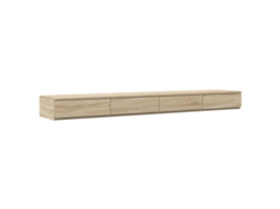Mesa De Cabeceira De Carvalho Sonoma Vidaxl Castanho Derivados De Madeira (180x36.5x16.5cm)