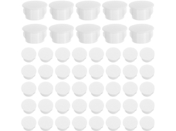 Nuobesty 100 Peças De Tampas Plásticas Para Parafusos Móveis, Tampas Decorativas Para Parafusos, Proteção De Tubos E