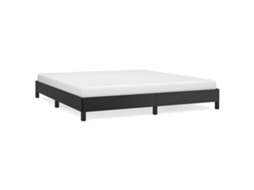 Bed Frame, Bed Frames Vidaxl Preto Couro Artificial (160 X 200 Cm)