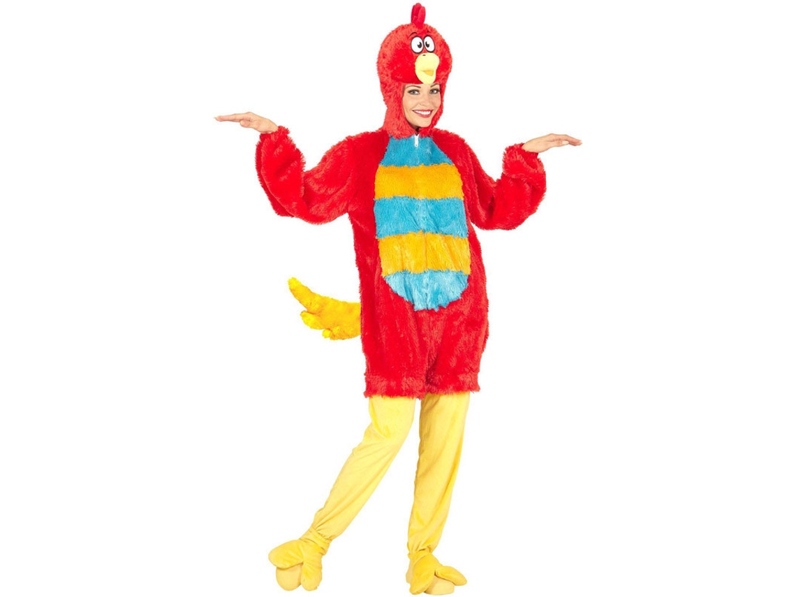 Fato Unisexo WIDMANN Pássaro Vermelho em Pelúcia Macia (Tam.: M/L)