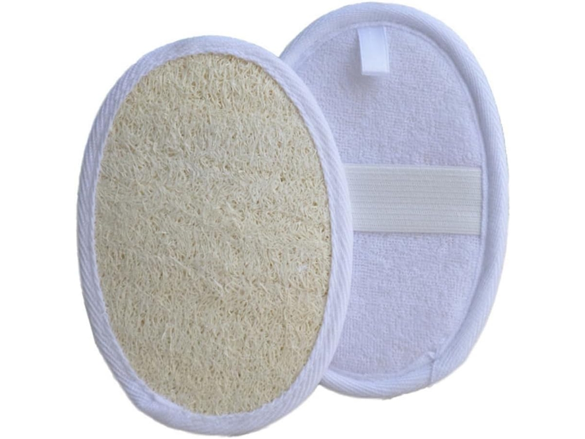 Escova De Banho Esfoliante Callaron 2 Peças Com Bucha Vegetal, Escovas De Banho Para Corpo E Costas, Acessórios De