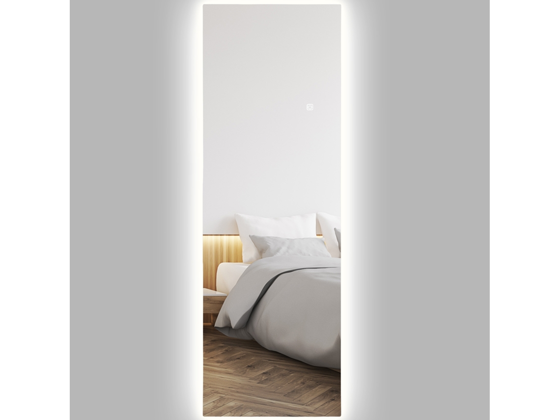 Espelho Parede Led 120x40cm 3 Cores Memória