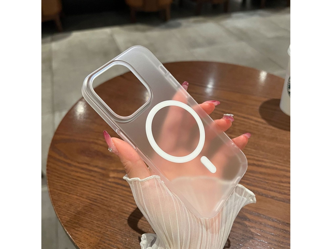 Capa Magnética Ultrafina Fosca Transparente Para Iphone 17 Pro, Resistente A Impressões Digitais.