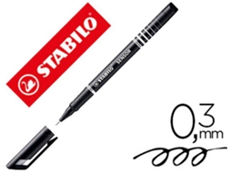 Marcador Stabilo Sensor Ponta de Fibra 0.3mm Preto