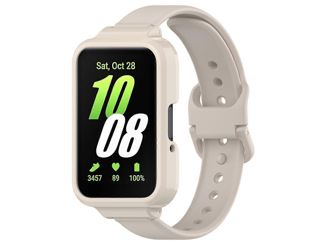 Conjunto De Capa De Policarbonato Com Cobertura Parcial E Pulseira De Silicone Para Samsung Galaxy Fit 3