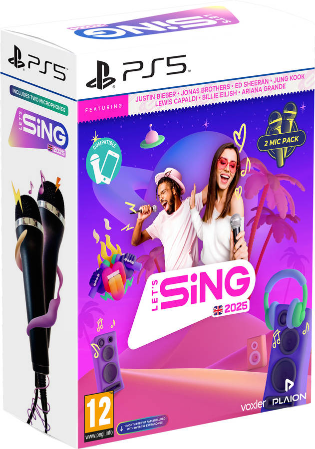 Jogo PS5 Let'S Sing 2025 + 2 Micros