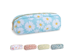 Estojo para Lápis, Impermeável, com Zíper, Floral, Meninas, Maquiagem AQUAFORGE