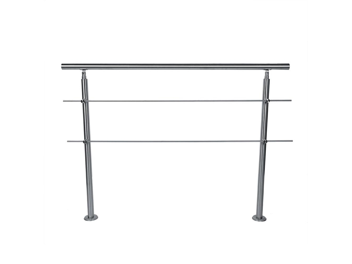 Laxiscreed Corrimão Em Aço Inoxidável Para Escada, 150x102,5 Cm, Resistente E Com Acabamento De Alta Qualidade