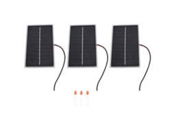Primerox - Conjunto de 3 Mini Painéis Solares Monocristalinos de 4W para Iluminação, Carregadores e Lanternas (Faça Você Mesmo)