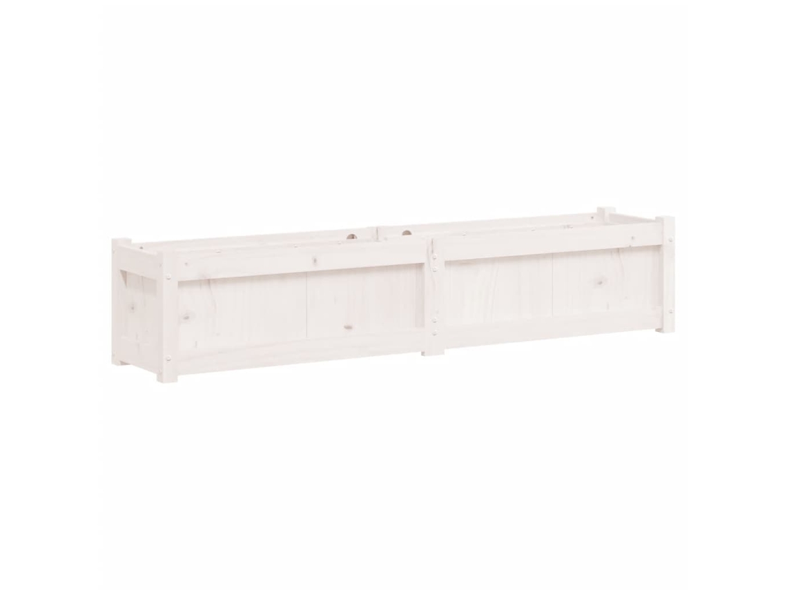 Garden Planter, Garden Planters Vidaxl Branco Madeira De Pinho (n/a)