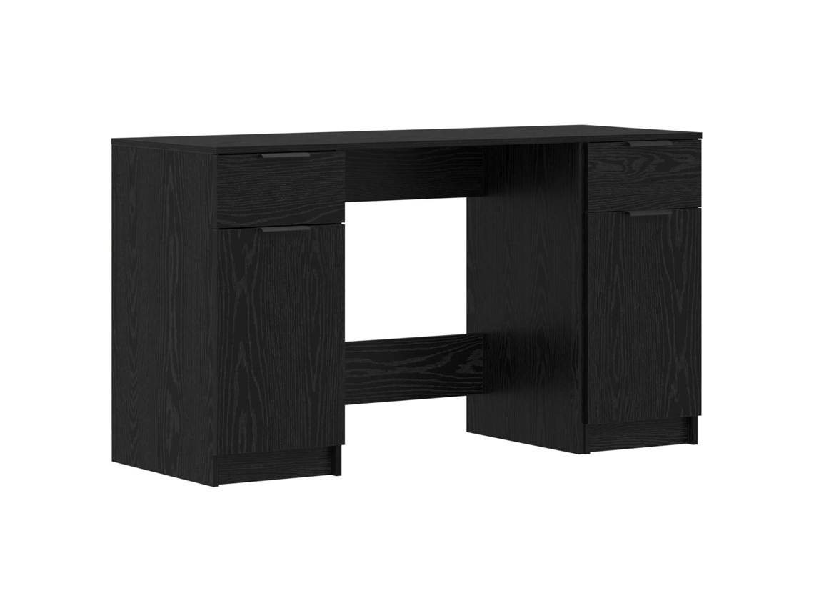 Mesa Carvalho Preto 133x50x75 cm Madeira Processada MAISON EXCLUSIVE