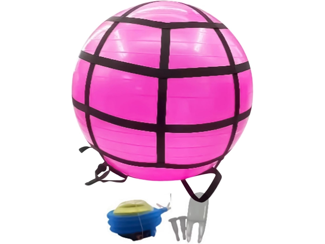 Bola de Exercícios com Bomba, Equipamento Bem estar Anti estouro para Treinamento Estabilidade do Core,
