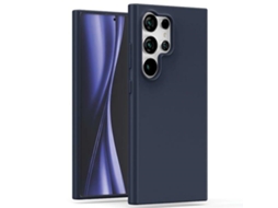 Capa Gentil Meia Noite para Samsung Galaxy S24 Ultra MERCURY Pele Sintética Preto
