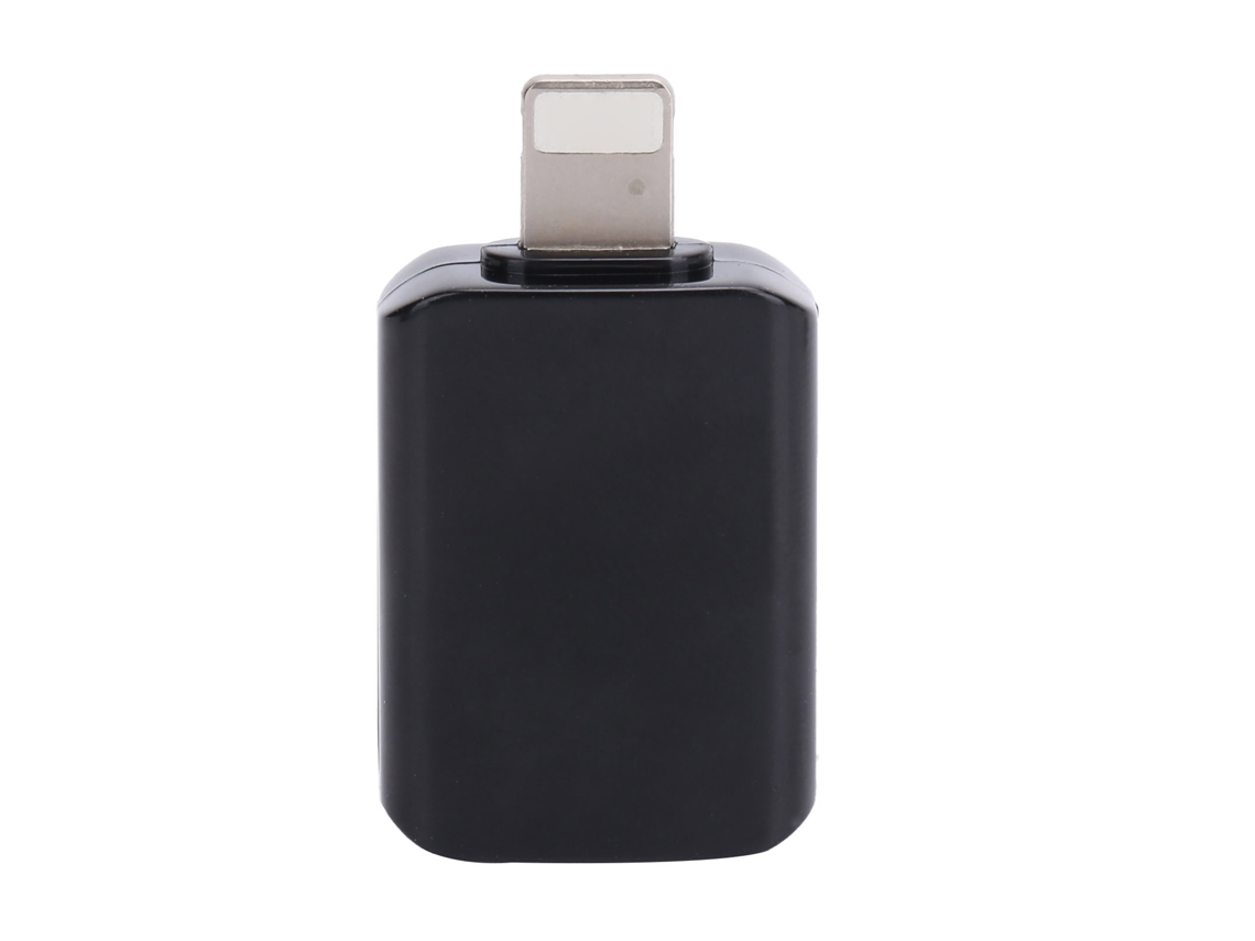 Adaptador USB 3.0 OTG negro para iOS, conector de transferencia rápida | S/MARCA
