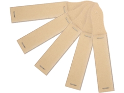 Conjunto de 5 porta-lápis Lixa na cor cáqui para desenho e esboço.
