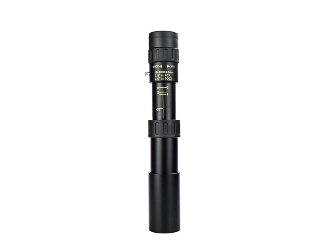 Telescópio Monocular Profissional com Zoom de 10 300x Hd 4k, Binóculos Potentes de Longo Alcance Bak4 prisms JIAPEI (preto)