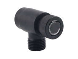 Adaptador de Recarga de Cilindro Co2 com Conector Cga320 Válvula Ajustável Preto S/MARCA