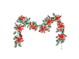 Laxiscreed Vinha Artificial De Natal Vermelha Com Bagas Para Decoração De Parede E Mesa
