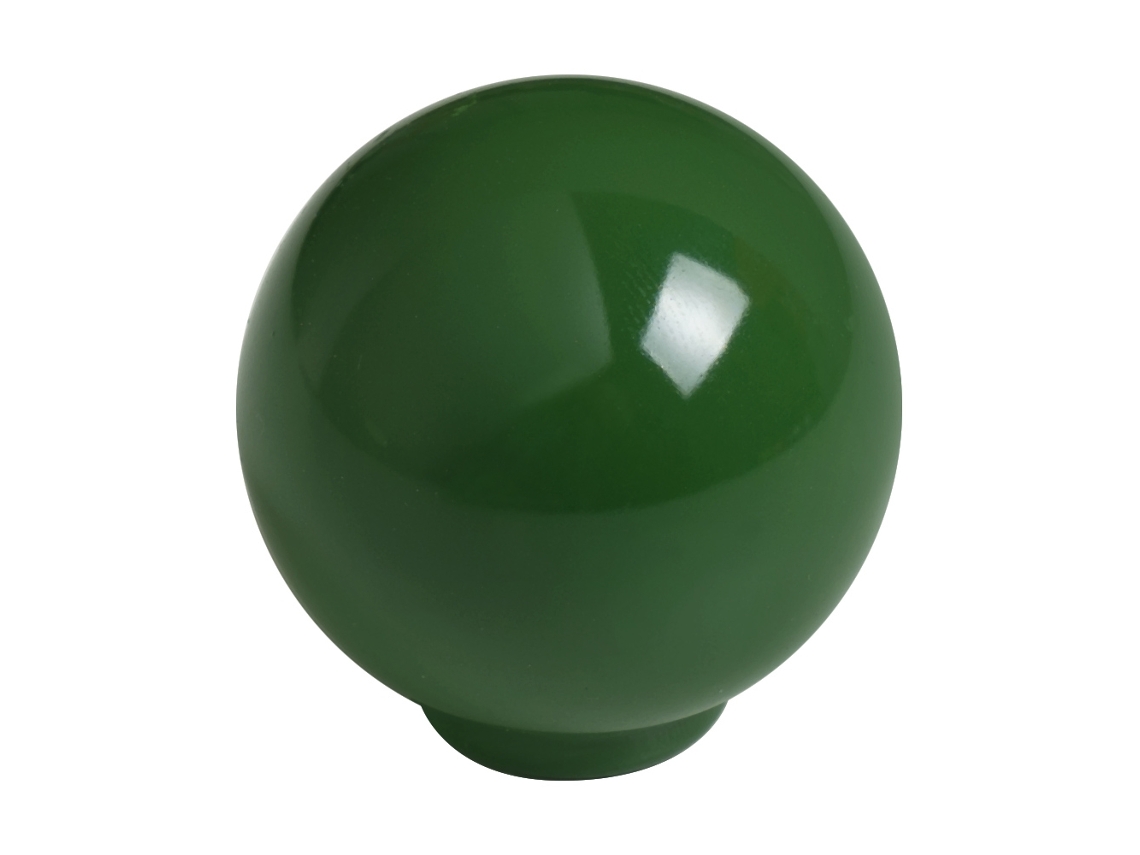 Puxador para Móveis HARDWAREXCHANGE Bola ABS Verde Brilhante (34 mm) Conjunto de 50
